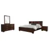 CoasterEssence 200719KE-S4 Jessica - 4 Piece Eastern King Bedroom Set - Cappuccino