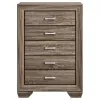 CoasterEveryday 204195 Kauffman - 5-Drawer Bedroom Chest - Washed Taupe