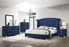 CoasterEveryday 223372 Melody - Upholstered 2-Drawer Nightstand - Pacific Blue