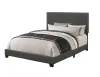 CoasterEveryday 350061KE Boyd - Upholstered Eastern King Panel Bed - Charcoal