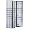 CoasterEveryday 4622 Carrie - 3-Panel Room Divider Folding Shoji Screen - Black