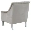 CoasterElevations 508463 Avonlea - Velvet Upholstered Sloped Arm Chair - Pearl Silver