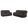 CoasterEveryday 651354-S2 Greer - 2 Piece Upholstered Reclining Sofa Set - Brown