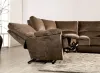 Furniture of America CM9909BR-SECT-PM Cerelia - Power Sectional - Brown