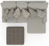 Jackson Furniture Industries 3345/46/76/12-26 Livingston - 2 Piece Sofa Chaise With Comfort Coil Seating, 40