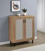 Coaster Fine Furniture 950421 Teller - 2-Door Shoe Storage Cabinet - Natural Oak