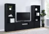 Coaster Fine Furniture 706222-SET Winfield - 3 Piece Entertainment Center With TV Stand - Black