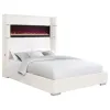 Coaster Fine Furniture 306032KW Tisdall - Upholstered Cal King Fireplace Bed - Cream