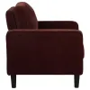 Coaster Fine Furniture 511213 Ruth - Fabric Upholstered Track Arm Accent Chair - Rust Red