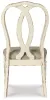 Ashley Furniture D743-02 Realyn - Dining UPH Side Chair (Set of 2) - Ribbonback - Chipped White