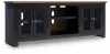 Ashley Furniture W664-68 Wildenauer - XL TV Stand With Fireplace Option - Brown / Black