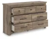 Ashley Furniture PCB2260-31 Rusticott - Seven Drawer Dresser - Brown