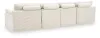 Ashley Furniture PC84304S1 Fannin - 4-Piece Sectional With Ottoman - Ivory