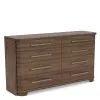 Riverside Furniture 43460 Delia - 8 Drawer Dresser - Nouveau Walnut