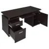 CoasterEveryday 800107 Tracy - 2-Drawer Office Computer Desk - Cappuccino