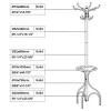 CoasterEveryday 900821 Kiefer - 12 Hook Freestanding Metal Coat Rack Hat Hanger - Black