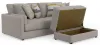 Jackson Furniture Industries 2405/36/37/77/3-18 Jackson Furniture Industries 2405/36/37/77/3-18 Trevor - 2 Piece Extra Deep Oversized Sofa With 1 Included Storage Cocktail Ottoman - Nickel