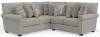 Jackson Furniture Industries 3345/62/42-26 Jackson Furniture Industries 3345/62/42-26 Livingston - 2 Piece Sectional With Comfort Coil Seating And 9 Accent Pillows Included - Linen