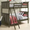 Intercon SM-BR-4660TT-GRY-C San Mateo Youth - Twin Over Twin Bunk Bed - Gray