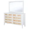 Coaster Fine Furniture 223473M Bexhill - 10-Drawer Dresser And Mirror - White