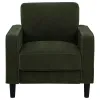Coaster Fine Furniture 511216 Ruth - Fabric Upholstered Track Arm Accent Chair - Matcha Green