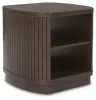 Ashley Furniture T679-2 Korestone - Square End Table - Dark Brown