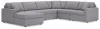 Ashley Furniture 92104S45 Ashley Furniture 92104S45 Modmax - 6-Piece Sectional With Laf Corner Chaise - Granite