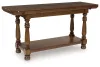 Ashley Furniture T609-4 Sturlayne - Flip Top Sofa Table - Brown