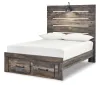 Ashley Furniture B211B47 Ashley Furniture B211B47 Drystan - Full Panel Bed With 2 Storage Drawers - Brown / Beige