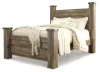 Ashley Furniture B446B40 Ashley Furniture B446B40 Trinell - Queen Poster Bed - Brown