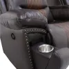 New Classic U7005-13P1-BRN New Classic U7005-13P1-BRN Nikko - Glider Recliner With Power Footrest - Brown