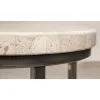 Riverside Furniture 77708 Riverside Furniture 77708 Capri - Round End Table - Alabaster Travertine