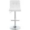 CoasterEveryday 120356 Lenny - Upholstered Adjustable Bar Stool (Set of 2) - White