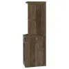 CoasterEveryday 182303 Alviso - 1-Drawer Corner Home Bar Wine Cabinet - Rustic Oak