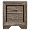 CoasterEveryday 204190KE-S4 Kauffman - 4 Piece King Bedroom Set - Washed Taupe