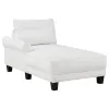 Coaster Fine Furniture 509550 Caspian - Upholstered Curved Arm Chaise Sectional Sofa - White