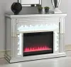 CoasterElevations 991048 Gilmore - Mirrored Freestanding Electric Fireplace - Silver