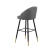 New Classic SAF199-BS-GRY New Classic SAF199-BS-GRY Oliver - Vegan Leather Bar Chair (Set of 2) - Gray