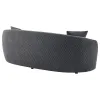 CoasterEveryday 504844 Brookside - Velvet Upholstered Curved Sofa - Dark Gray