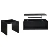 Coaster Fine Furniture 706228-S2 Knapp - 2 Piece Lift Top Coffee Table Set - Black