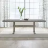 Liberty Furniture 528-CD-TRS Hallendale - Trestle Table - Gravel Wash