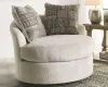 Ashley Furniture 9510444 Soletren - Swivel Accent Chair - Stone