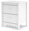 Ashley Furniture EB1810-292 Hallityn - Two Drawer Night Stand - White