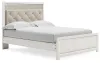 Ashley Furniture B2640B18 Altyra - Queen Panel Bed With Roll Slats - White