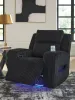 Ashley Furniture PC6420213 Forest Lake - Power Recliner With Adj Headrest - Black