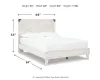 Ashley Furniture EB4121B1 Ashley Furniture EB4121B1 Shawburn - Queen Panel Platform Bed - Whitewash