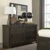 Liberty Furniture 759-YBR-TBBDM Liberty Furniture 759-YBR-TBBDM Thornwood Hills - 3 Piece Bedroom Set (Twin Bookcase Bed, Dresser & Mirror) - Rock Beaten Brown