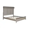 Liberty Furniture 457-BR-KMT Liberty Furniture 457-BR-KMT Ivy Hollow - King Mantle Bed - Weathered Linen / Dusty Taupe
