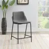 CoasterEveryday 183452 Earnest - Upholstered Counter Chair (Set of 2) - Gray
