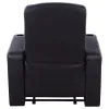 CoasterEssence 600001 Cyrus - Upholstered Track Arm Recliner - Black
